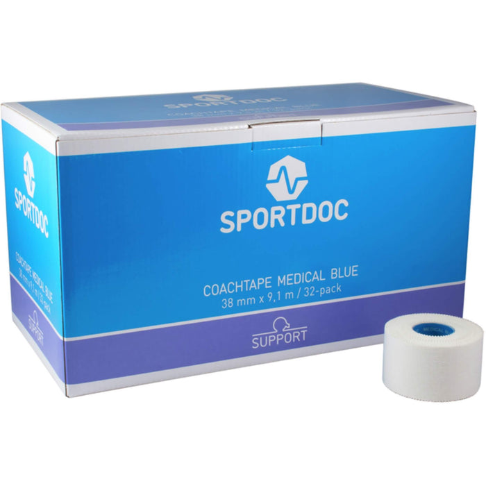 SportDoc Coachtejp (38 mm x 9,1 m) Vit